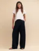 Black Wide Leg Zeena Trousers sold by Nobody's Child