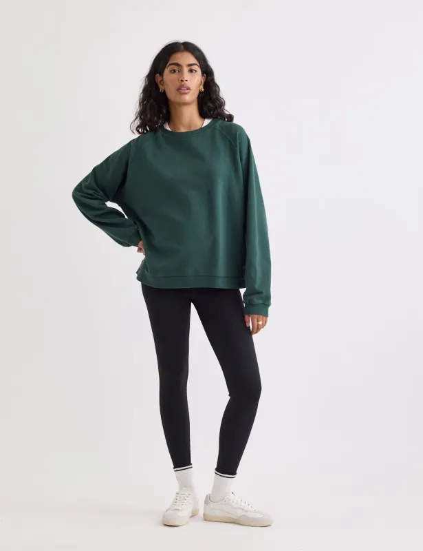 Green Boxy Sweatshirt sold by Nobody's Child
