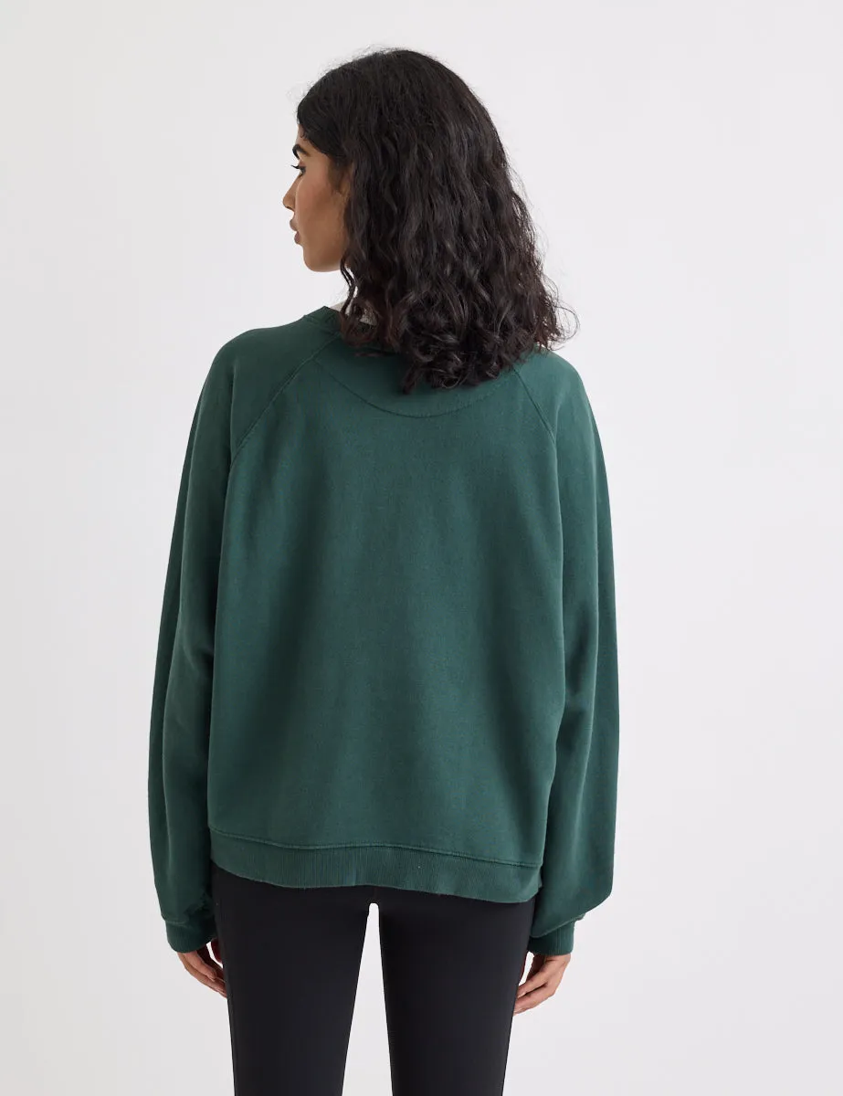Green Boxy Sweatshirt sold by Nobody's Child product image thumbnail 4