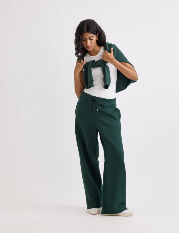 Green Wide Leg Joggers sold by Nobody's Child