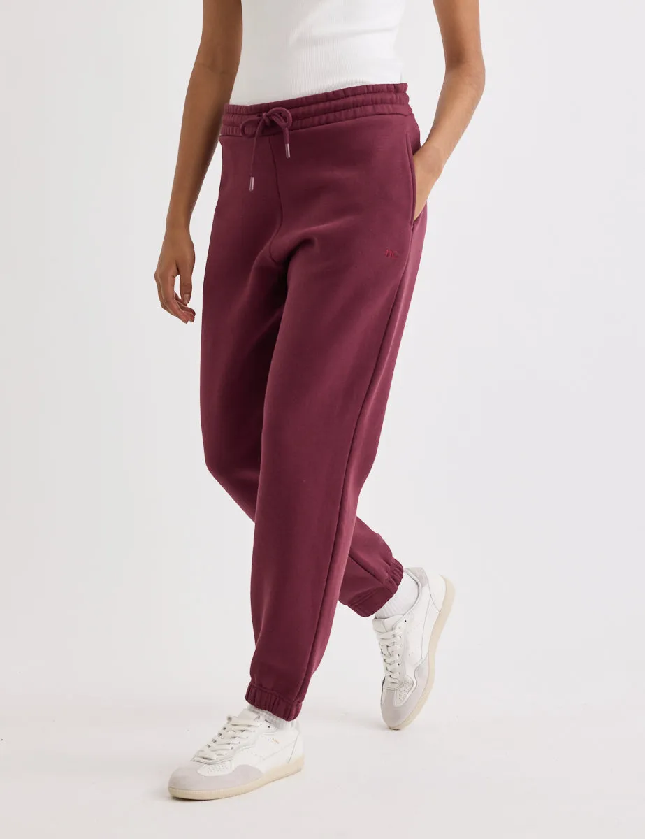 Burgundy Tapered Joggers sold by Nobody's Child product image thumbnail 2