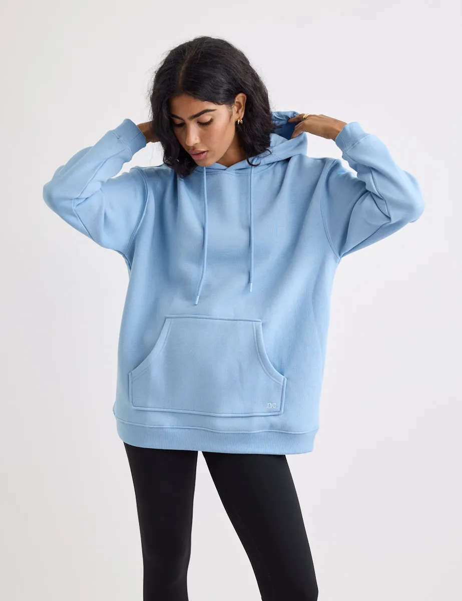 Blue Longline Hoodie sold by Nobody's Child product image thumbnail 3