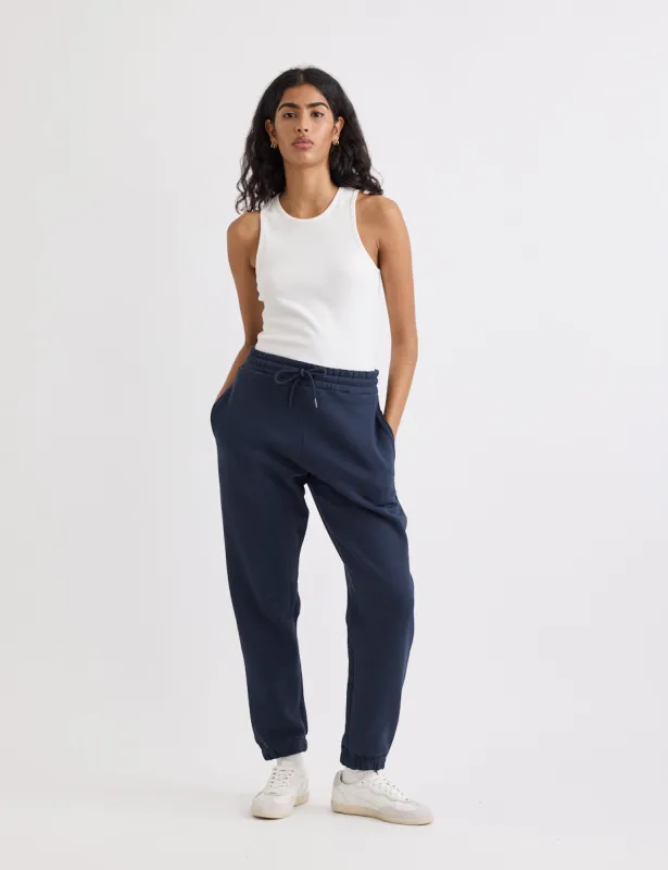 Navy Tapered Joggers sold by Nobody's Child