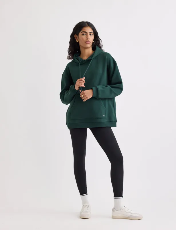 Green Longline Hoodie sold by Nobody's Child
