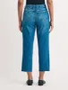 Mid Wash Straight Leg Cropped Jeans sold by Nobody's Child