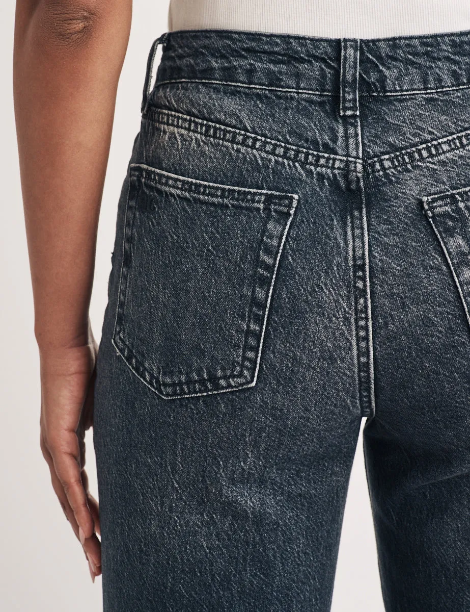 Black Straight Leg Cropped Jeans sold by Nobody's Child product image thumbnail 2