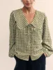 Green Long Sleeve Birdie Blouse sold by Nobody's Child