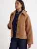 Brown Borg Collared Jacket sold by Nobody's Child