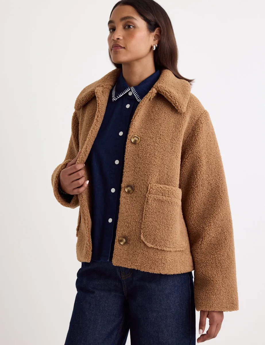 Brown Borg Collared Jacket sold by Nobody's Child product image thumbnail 5