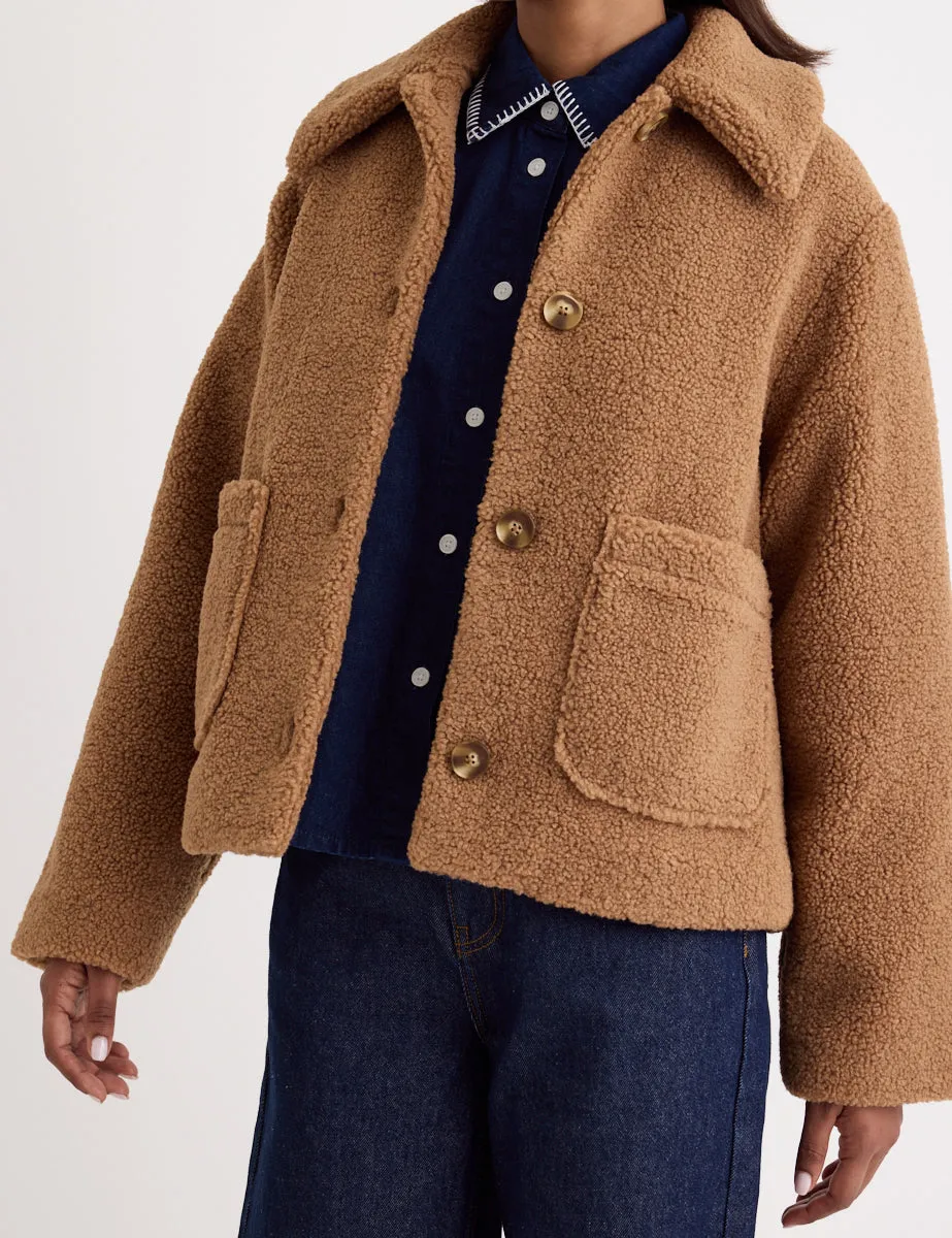 Brown Borg Collared Jacket sold by Nobody's Child product image thumbnail 3