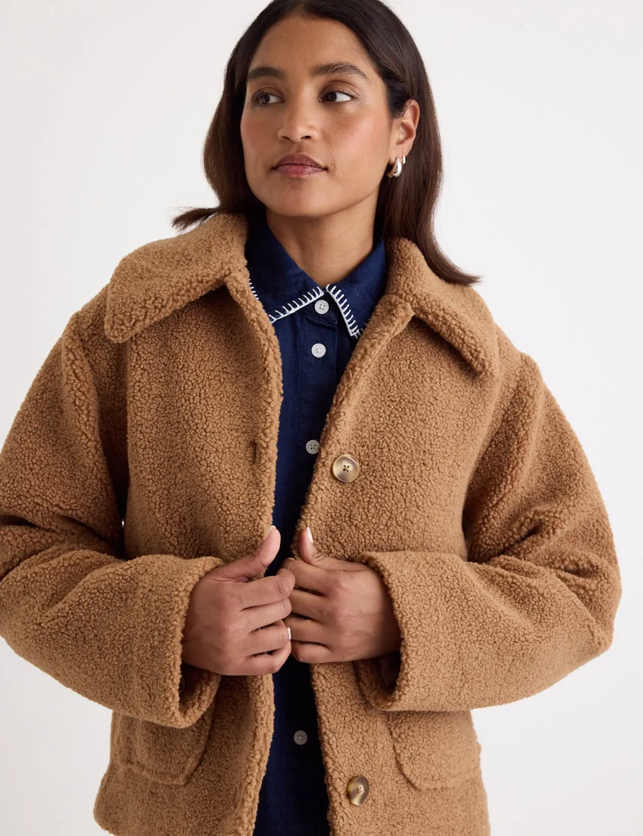 Brown Borg Collared Jacket sold by Nobody's Child product image thumbnail 2