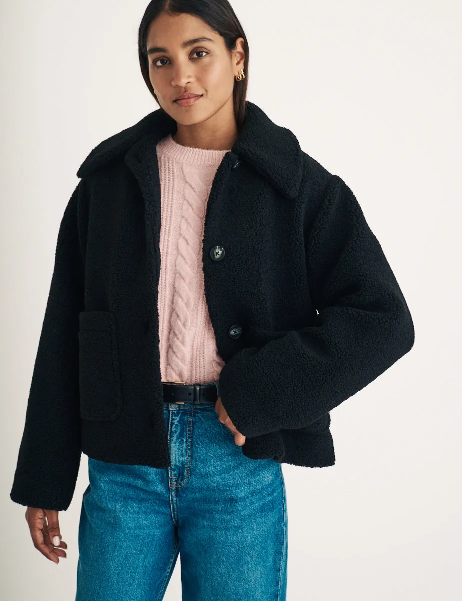 Black Borg Collared Jacket sold by Nobody's Child