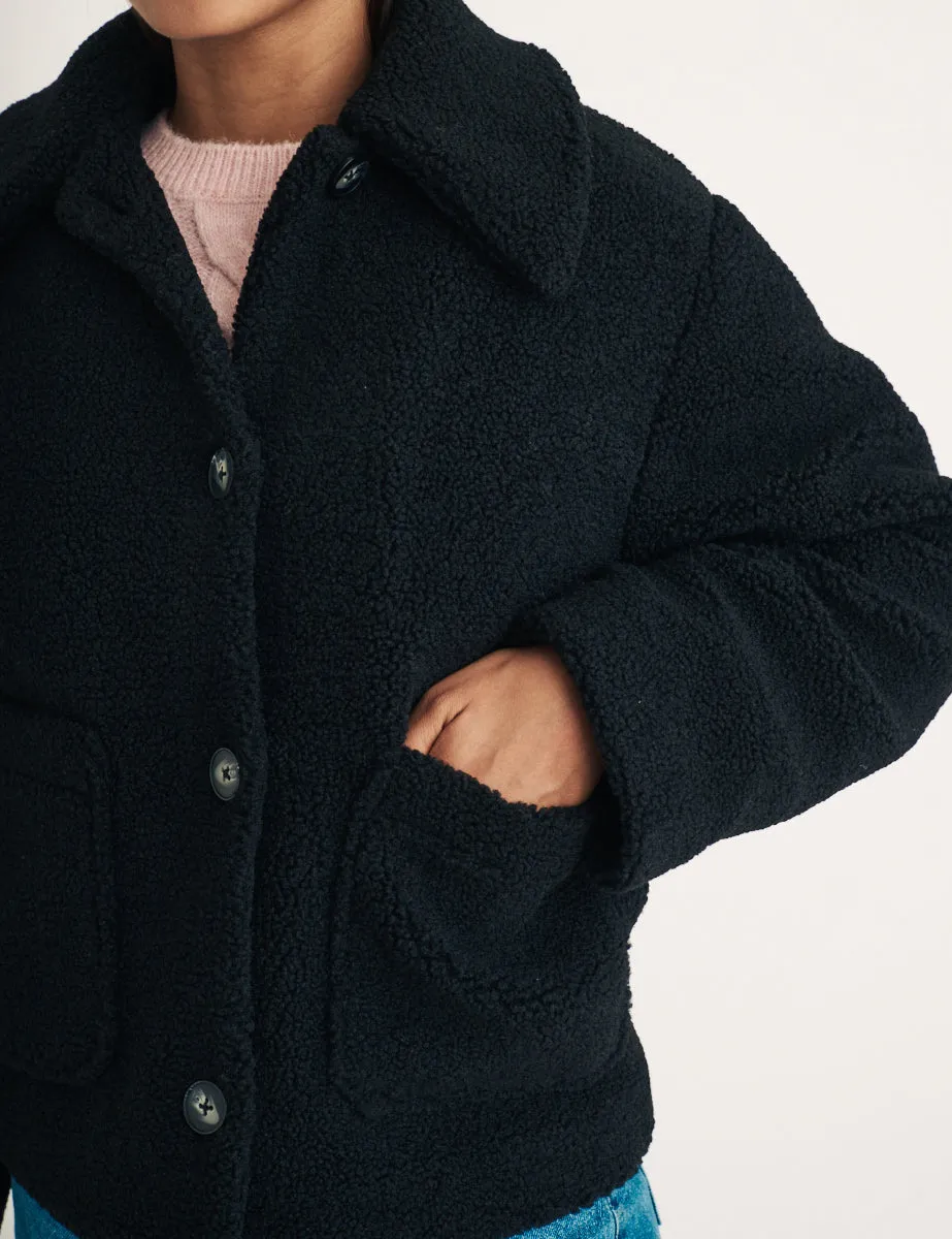 Black Borg Collared Jacket sold by Nobody's Child product image thumbnail 5