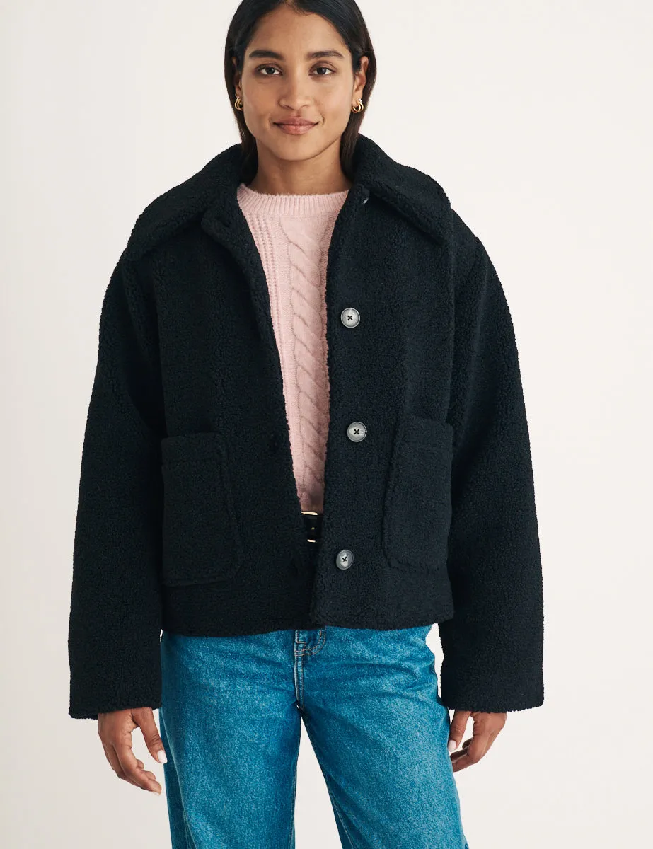 Black Borg Collared Jacket sold by Nobody's Child product image thumbnail 4