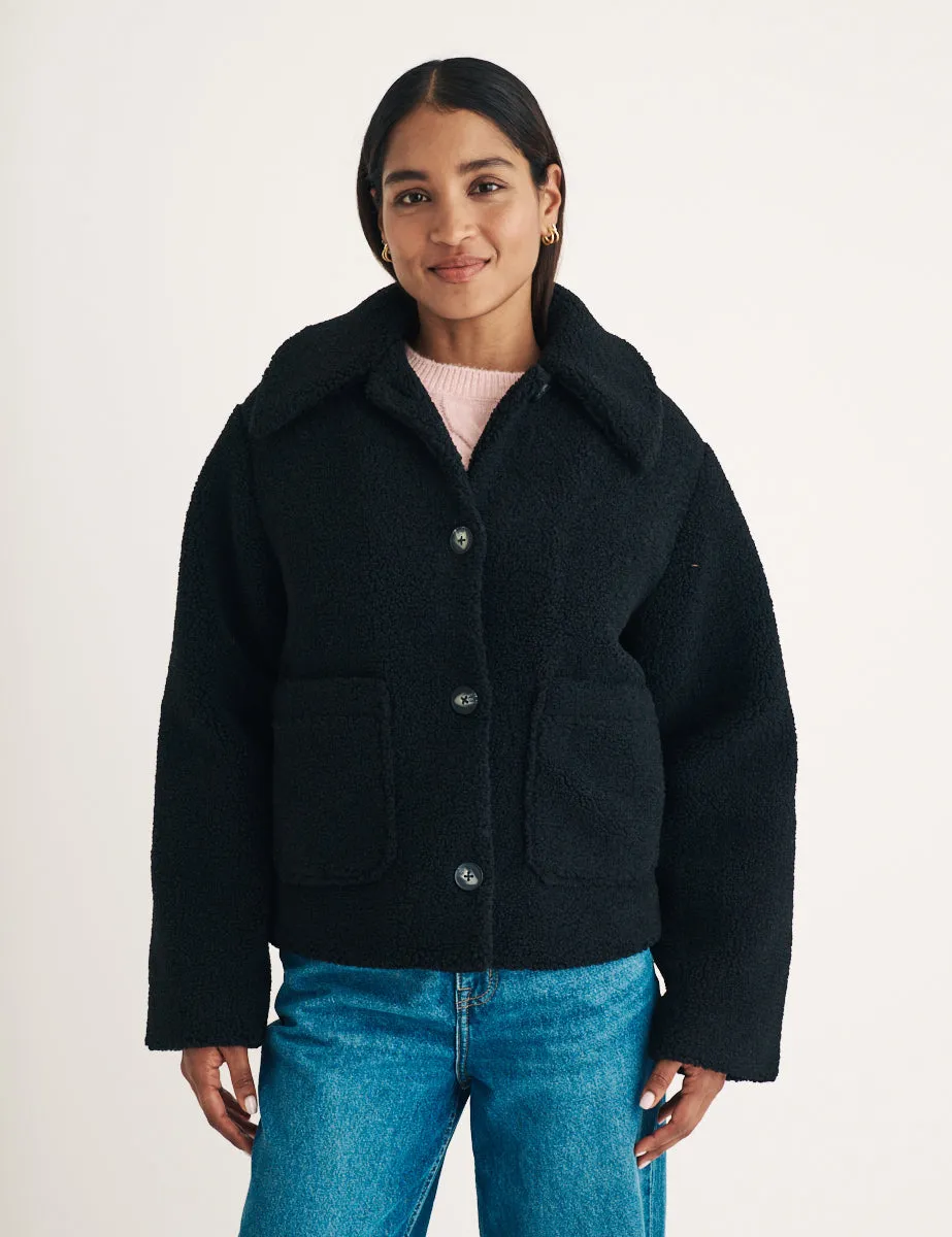 Black Borg Collared Jacket sold by Nobody's Child product image thumbnail 2