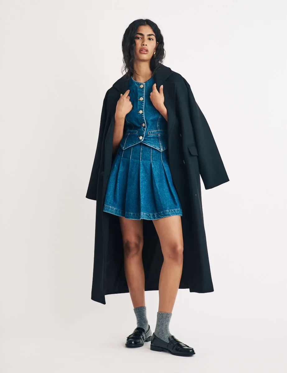 Denim Sinatra Waistcoat Mini Dress sold by Nobody's Child product image thumbnail 3