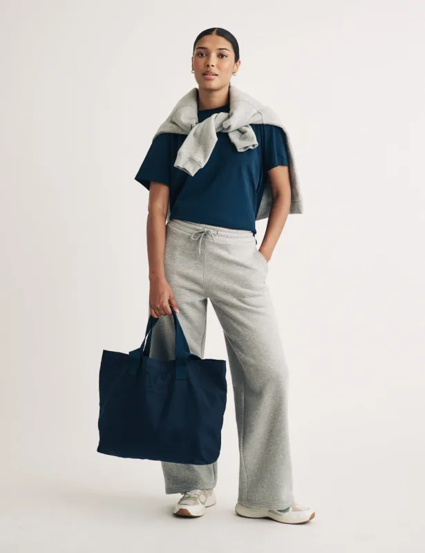 Navy London Logo Canvas Tote Bag sold by Nobody's Child