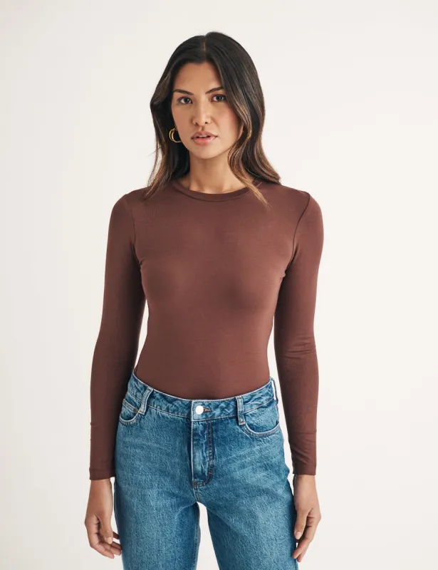 Brown Long Sleeve Top sold by Nobody's Child