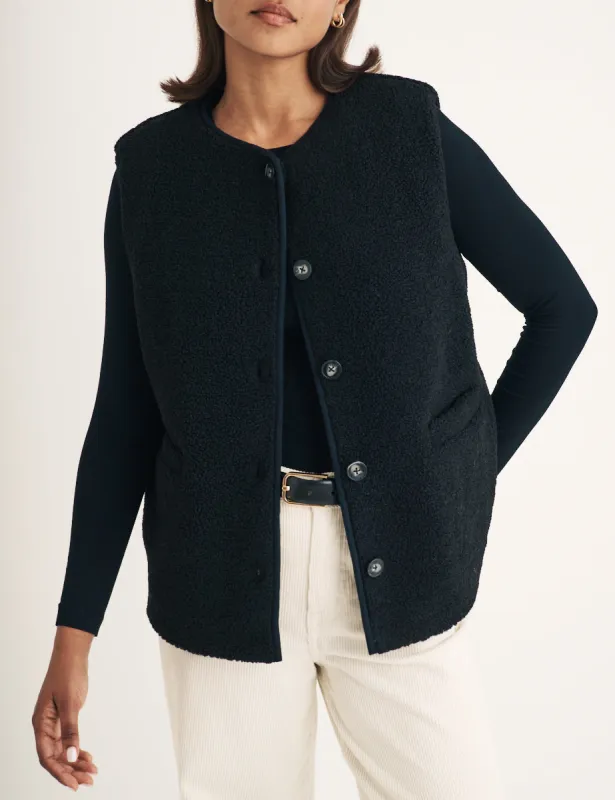 Black Borg Gilet sold by Nobody's Child