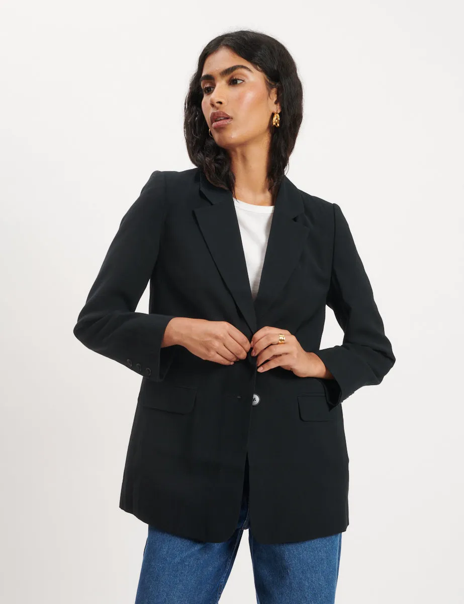 Black Single Breasted Blazer sold by Nobody's Child product image thumbnail 2