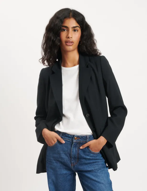 Black Single Breasted Blazer sold by Nobody's Child