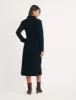 Black Cord Finchley Midi Shirt Dress sold by Nobody's Child