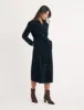 Black Cord Finchley Midi Shirt Dress sold by Nobody's Child