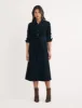 Black Cord Finchley Midi Shirt Dress sold by Nobody's Child
