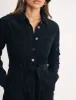 Black Cord Finchley Midi Shirt Dress sold by Nobody's Child