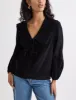 Black Cord Peter Pan Collar Birdie Blouse sold by Nobody's Child
