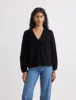 Black Cord Peter Pan Collar Birdie Blouse sold by Nobody's Child
