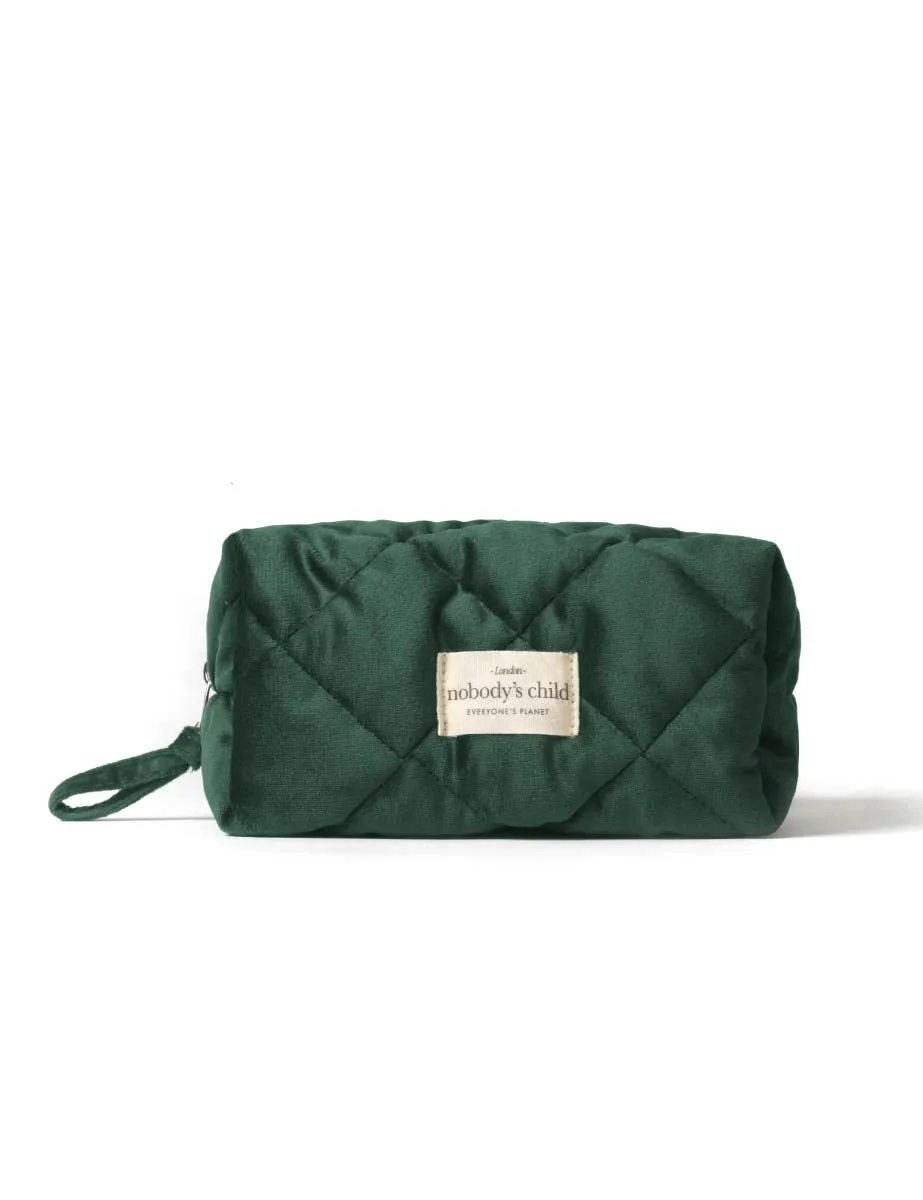 Green Small Velvet Wash Bag sold by Nobody's Child product image thumbnail 2