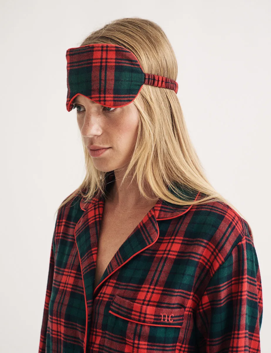 Red Tartan Check Eye Mask sold by Nobody's Child product image thumbnail 4