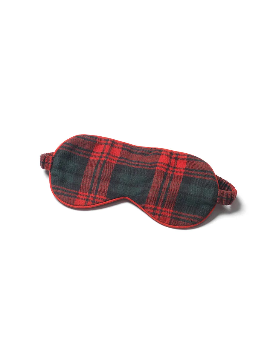 Red Tartan Check Eye Mask sold by Nobody's Child product image thumbnail 2