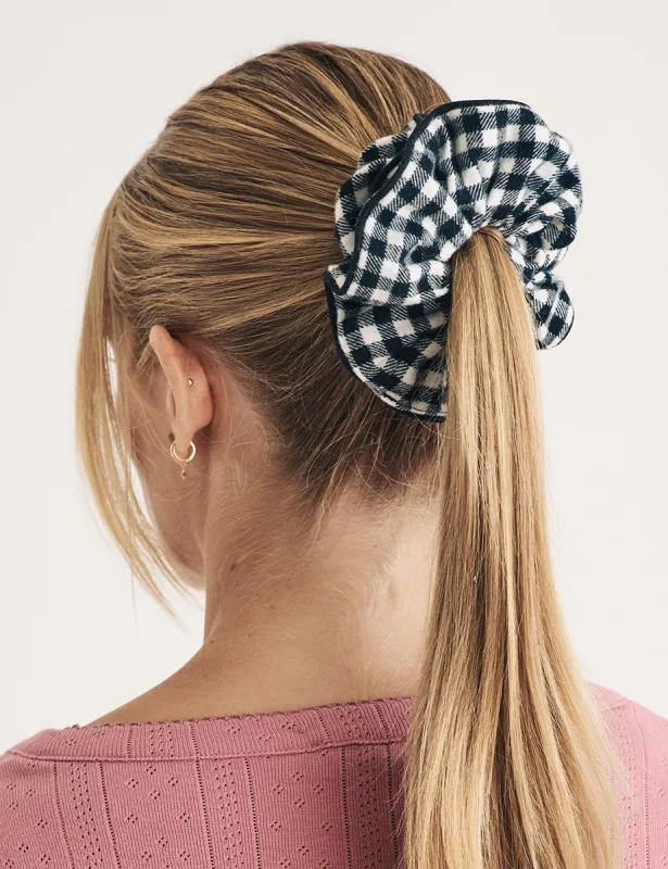 Black Gingham Scrunchie sold by Nobody's Child