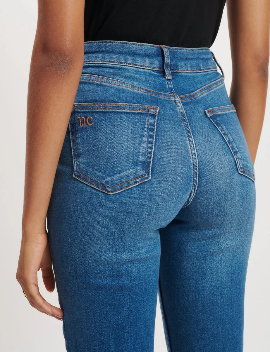 Blue Mid Rise Chelsea Skinny Jeans sold by Nobody's Child product image thumbnail 5