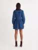 Denim Long Sleeve Birdie Mini Dress sold by Nobody's Child
