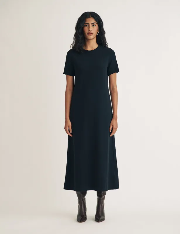 Black Jade Midi T-Shirt Dress sold by Nobody's Child
