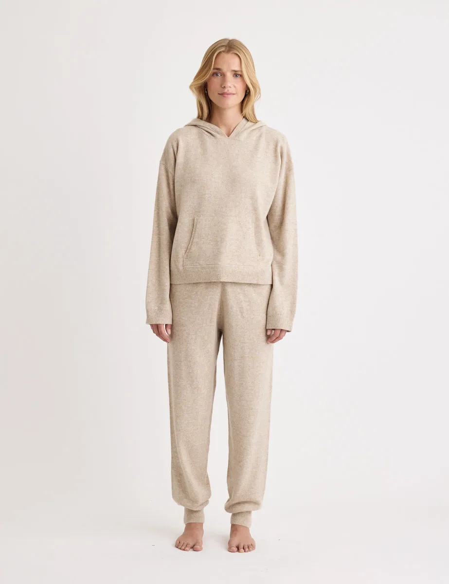 Beige Cashmere Hoodie sold by Nobody's Child product image thumbnail 2