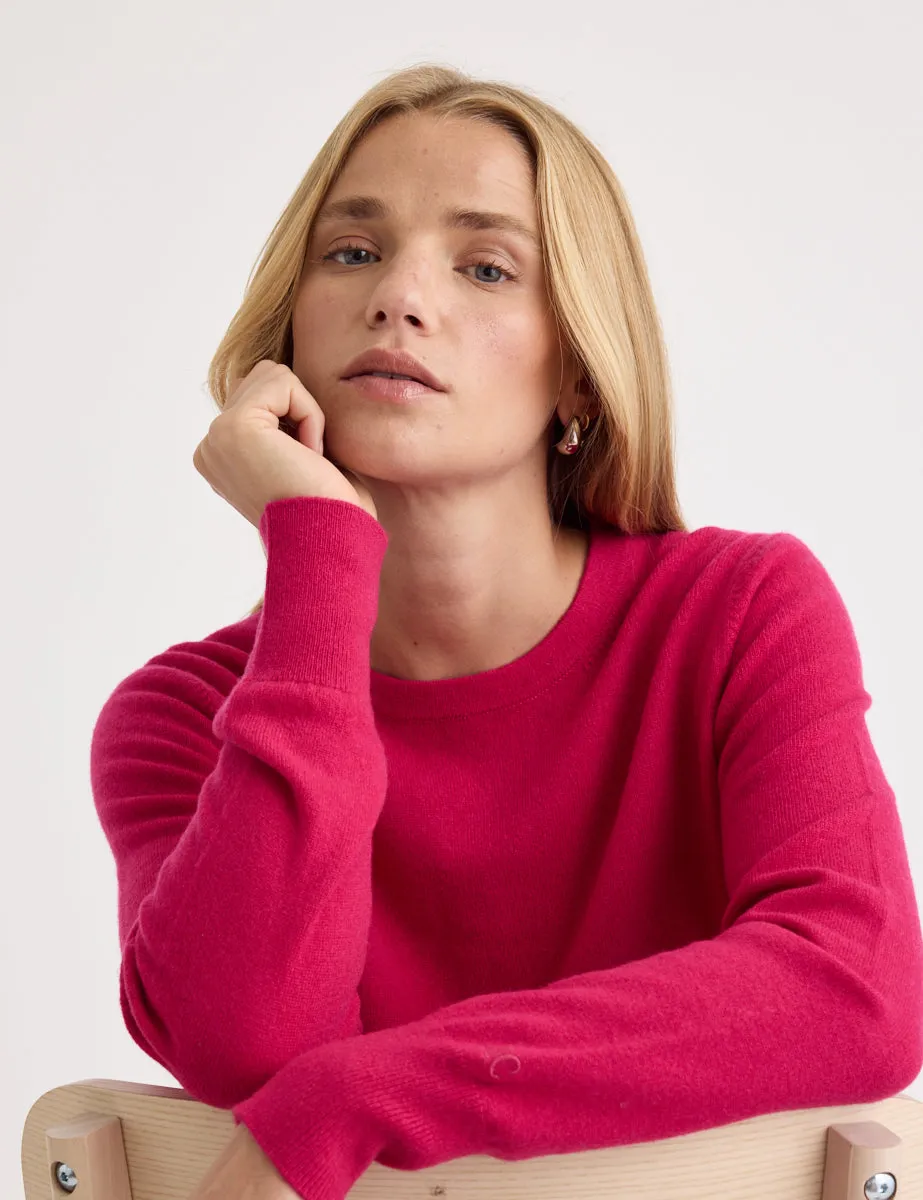 Pink Cashmere Crew Neck Knitted Jumper sold by Nobody's Child product image thumbnail 2