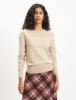 Beige Cashmere Crew Neck Knitted Jumper sold by Nobody's Child