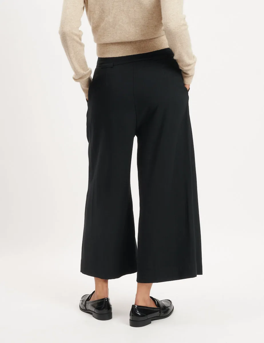 Black Tie Waist Wide Leg Trousers sold by Nobody's Child product image thumbnail 4