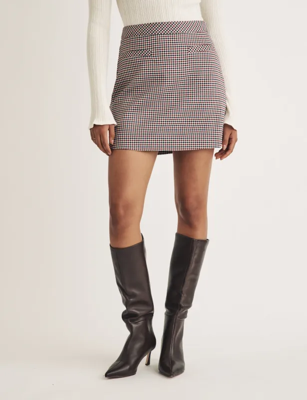 Heritage Check Mini Skirt sold by Nobody's Child
