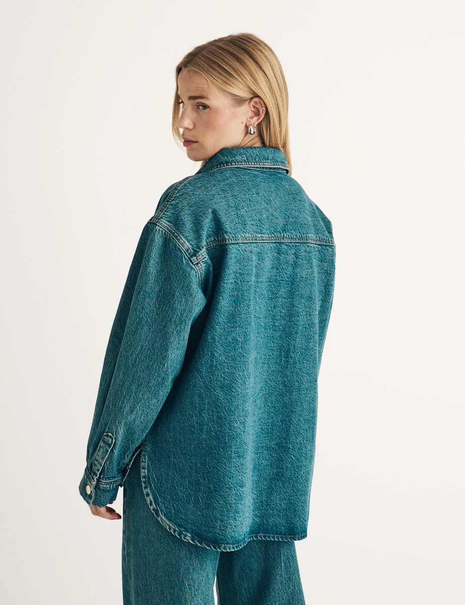 Vintage Mid Wash Denim Jacket sold by Nobody's Child product image thumbnail 4