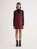 Burgundy Cord Piper Mini Pinafore Dress sold by Nobody's Child