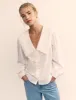 White Long Sleeve Birdie Blouse sold by Nobody's Child
