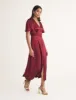 Burgundy Bridesmaid Erin Midi Dress sold by Nobody's Child