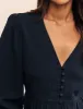 Black Balloon Sleeve Ria Blouse sold by Nobody's Child
