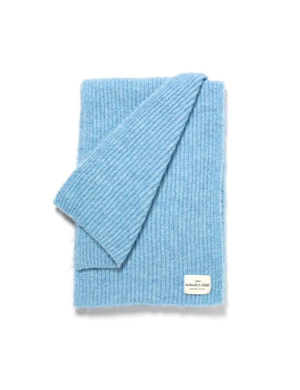 Blue Knitted Scarf sold by Nobody's Child