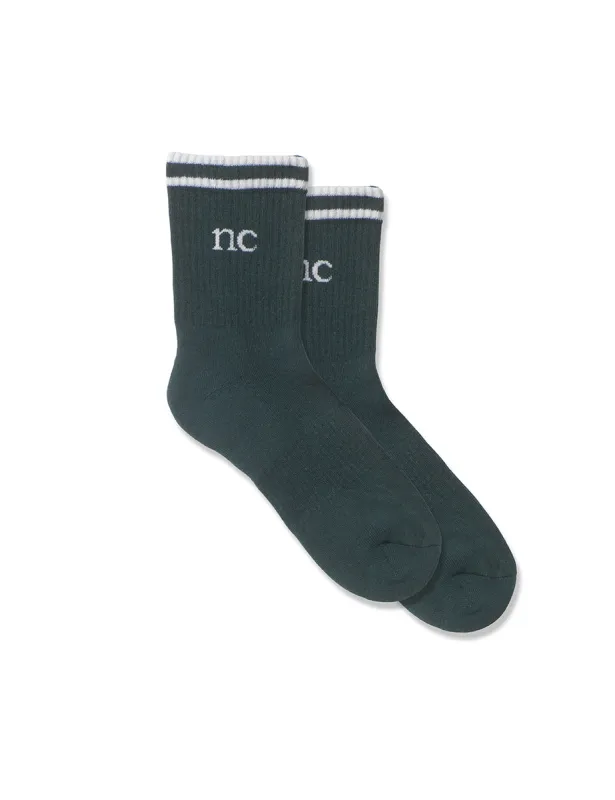 Green Ribbed Socks sold by Nobody's Child